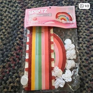 Spritz Rainbow Mailbox Decoration Kit - Red, Pink, Green